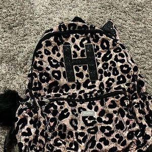 Kids backpack with initial H